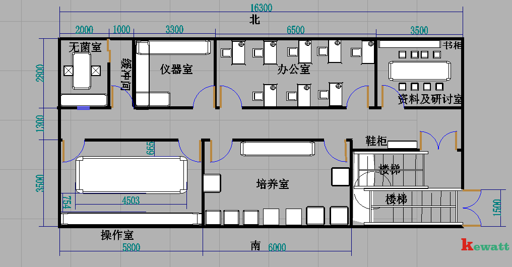 無(wú)菌實(shí)驗(yàn)室平面設(shè)計(jì)圖