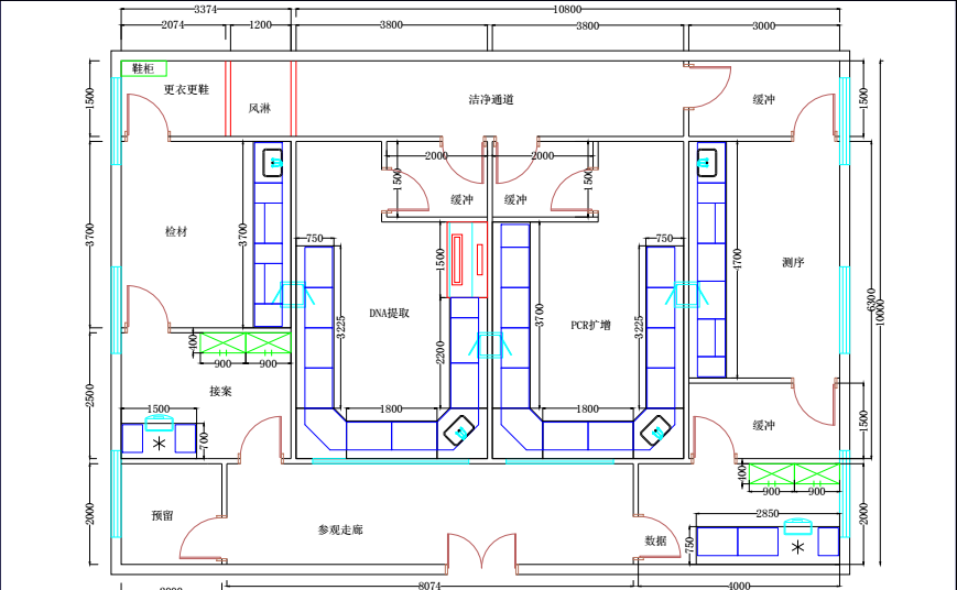 三樓實驗室平面設計圖